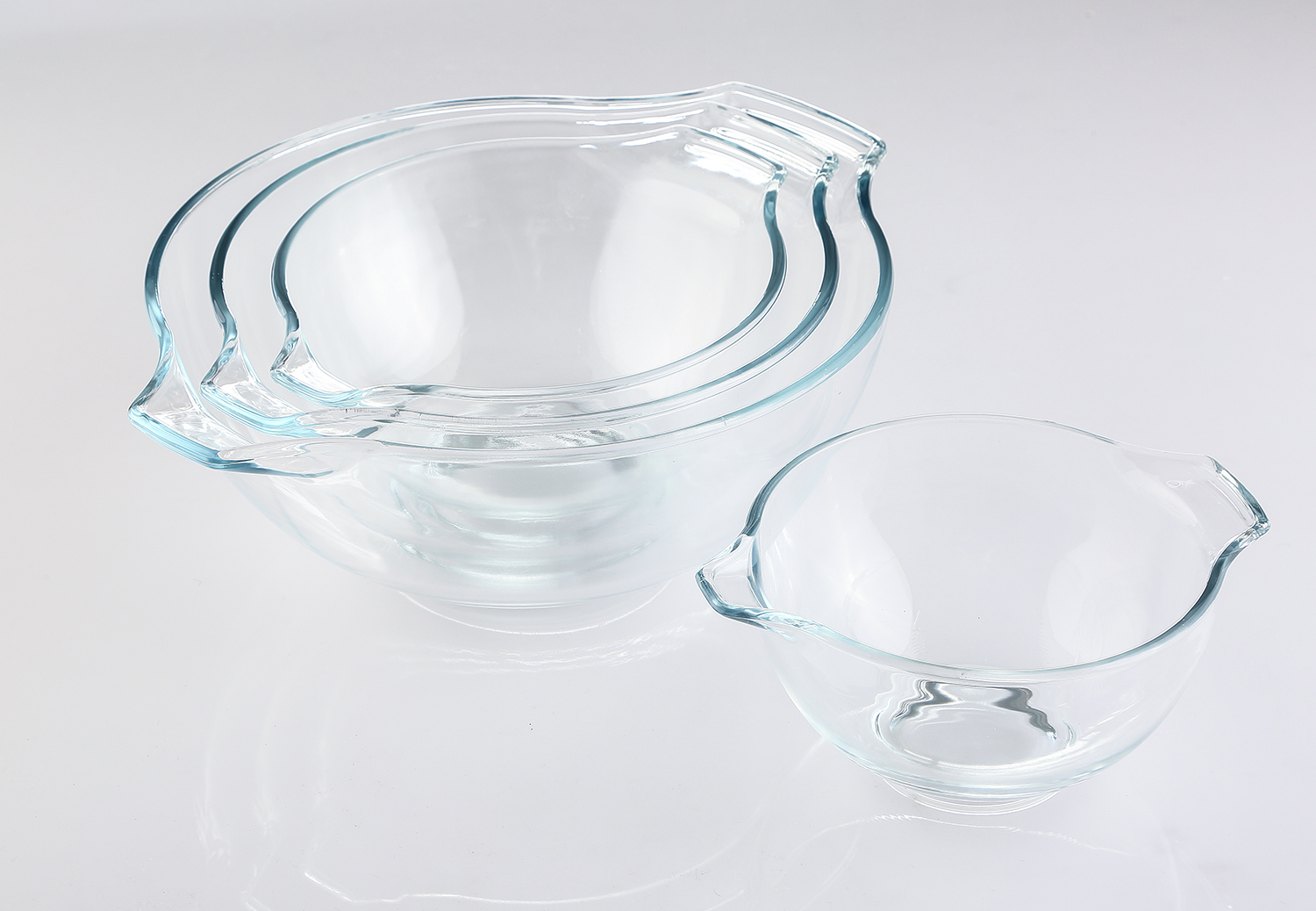 s4 glass bowl with two mouth